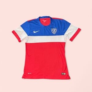 Nike Women’s Red and Blue Soccer Jersey